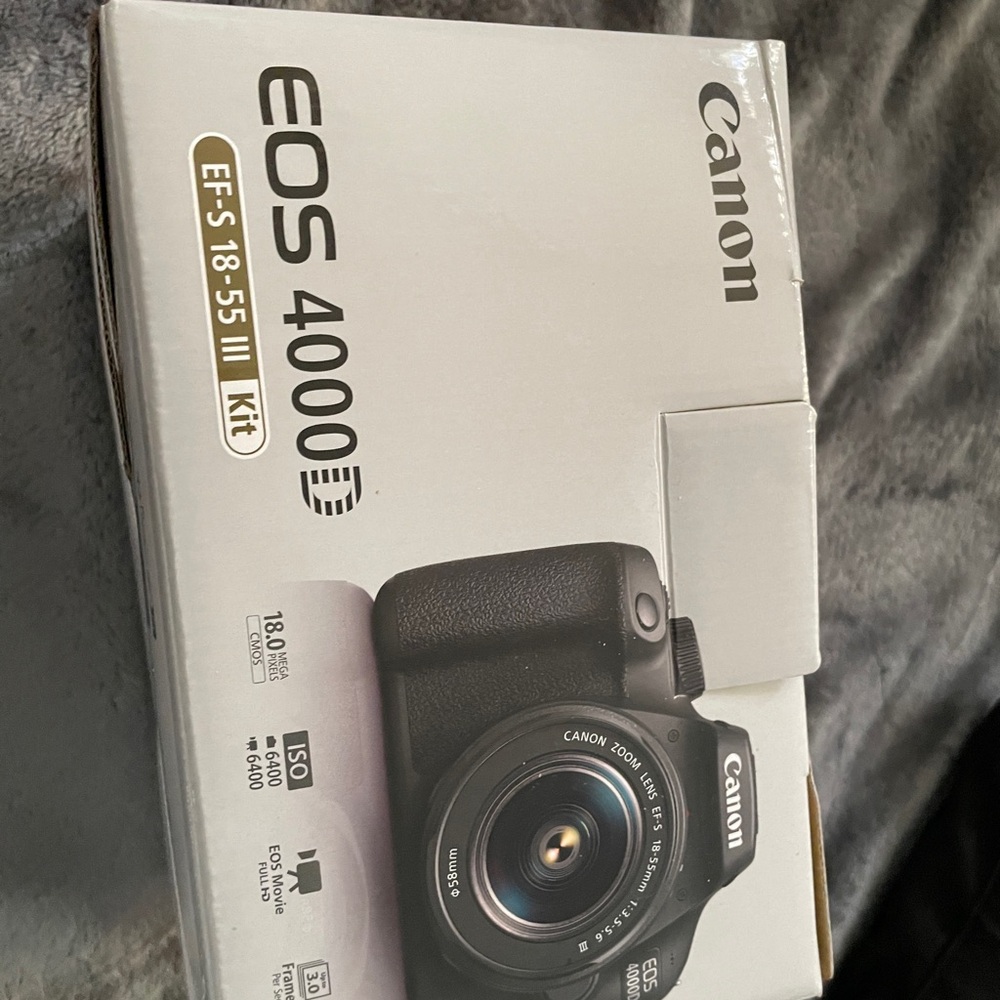 Canon EOS 4000D DSLR Camera with 18-55mm Lens - Black